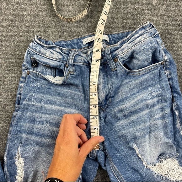 KANCAN Women’s Distressed Denim Jeans Straight Leg size: 23 - Picture 7 of 11